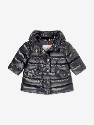 Moncler Enfant Baby Mädchen Daunengefütterter Ibida Langer Mantel in Marine
