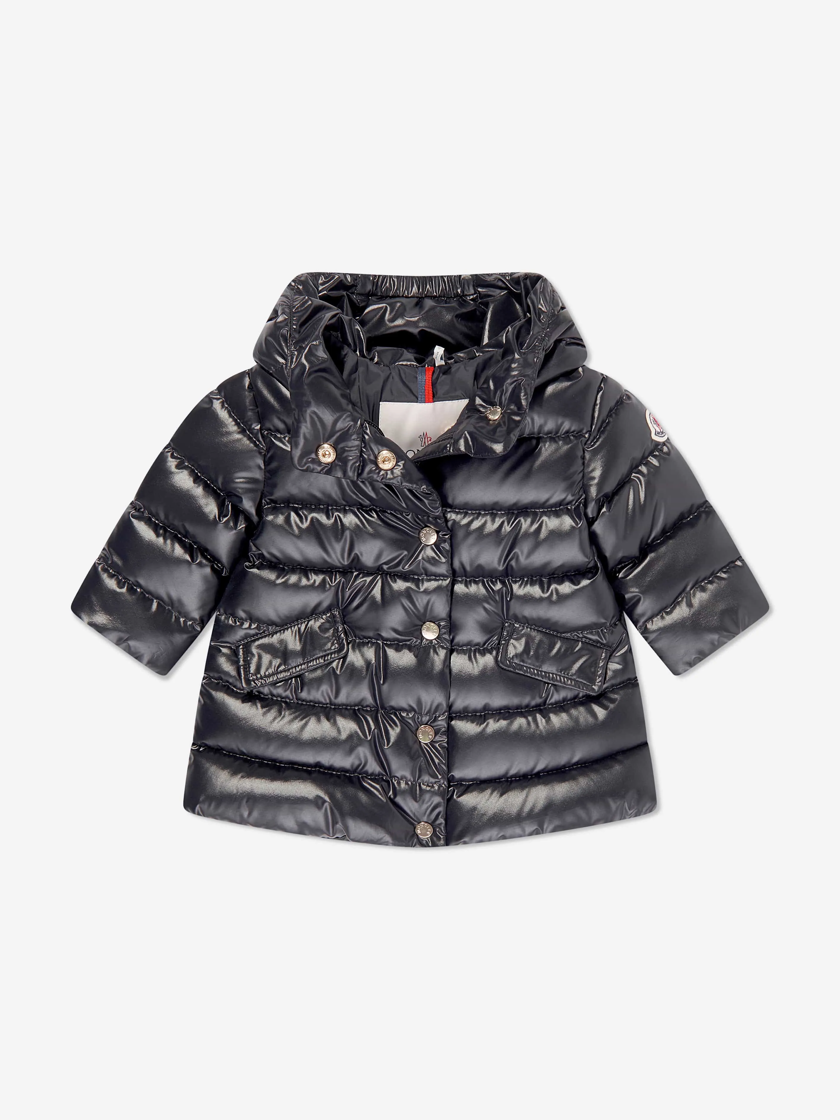 Moncler Enfant Baby Mädchen Daunengefütterter Ibida Langer Mantel in Marine