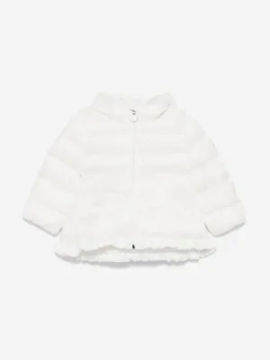 Moncler Enfant Baby Girls Daunengefütterte Odile Jacke in Weiß