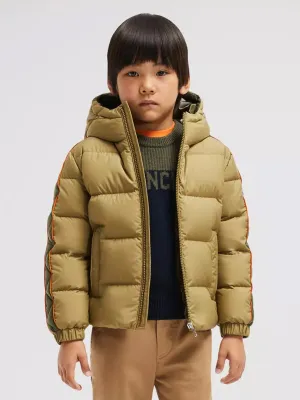 Moncler Enfant Jungen Daunengefütterte Benton Jacke in Grün