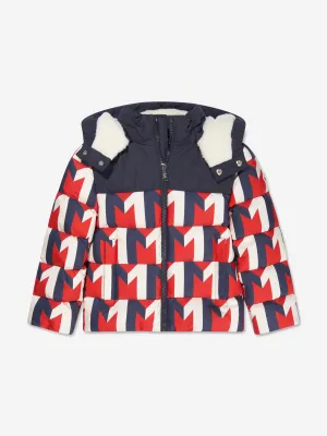 Moncler Enfant Jungen Daunengefütterte Evano Jacke in Mehrfarben