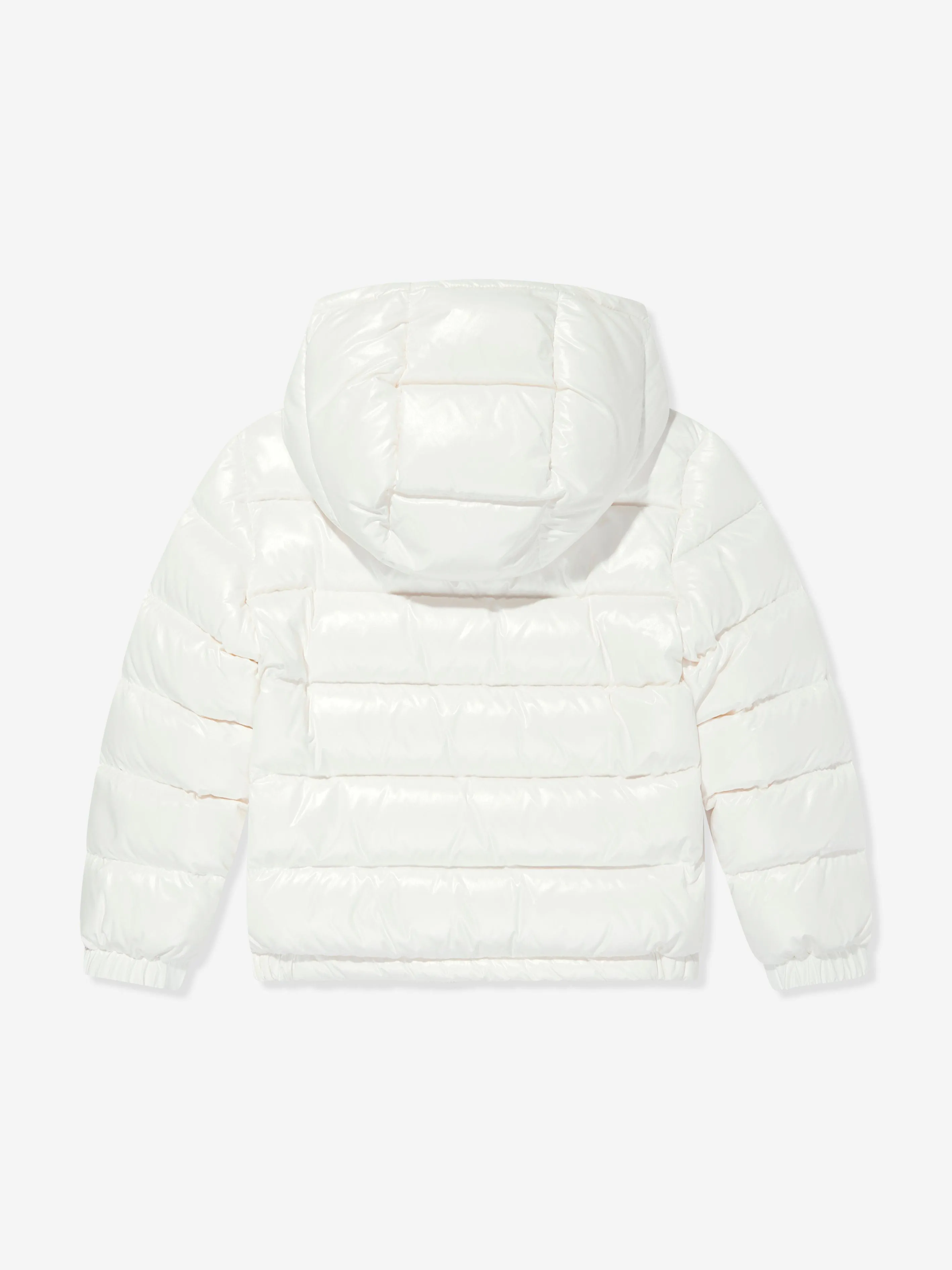 Moncler Enfant Jungen Daunengefütterte Neue Aubert Jacke in Weiß