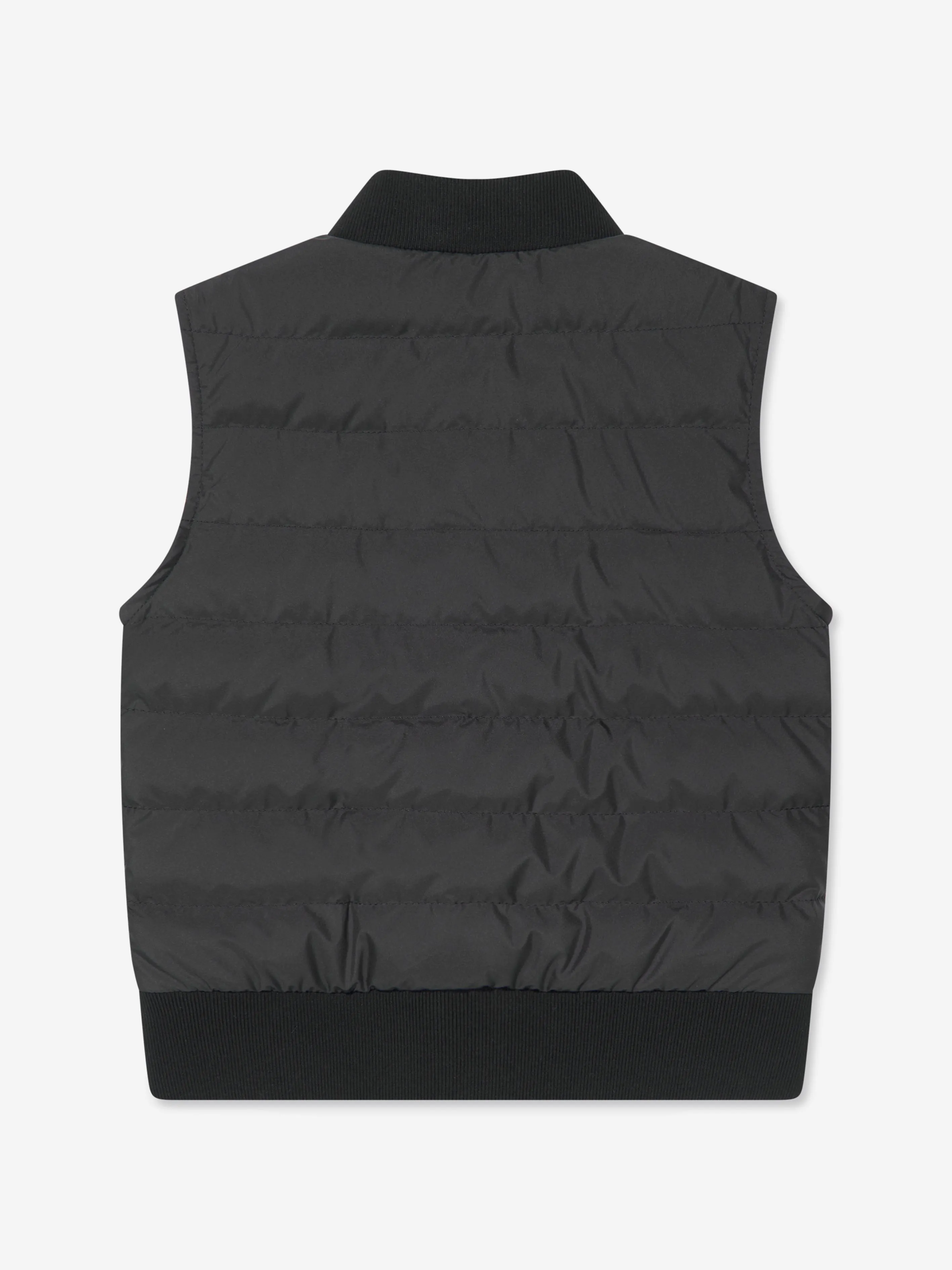 Moncler Enfant Jungen Daunengefütterte Olu Weste in Schwarz