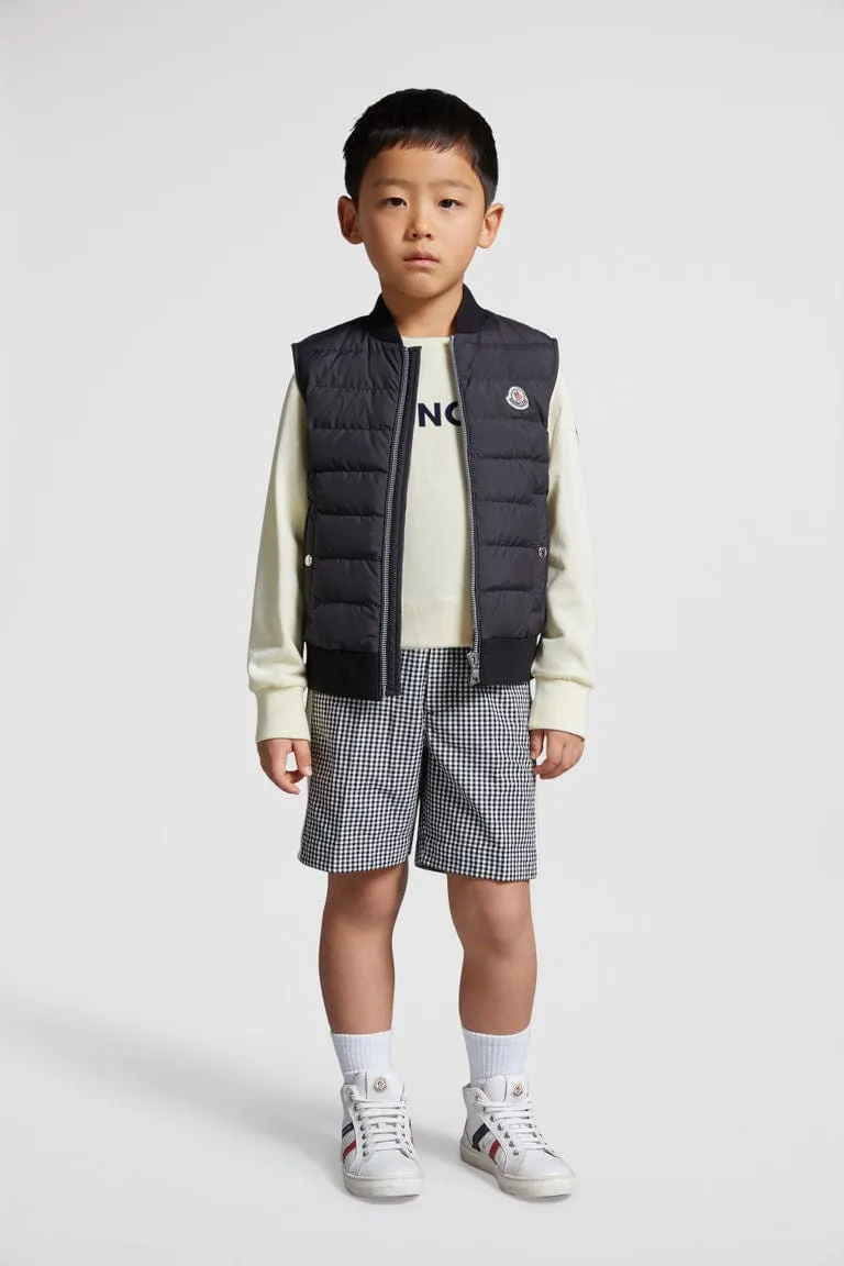 Moncler Enfant Jungen Daunengefütterte Olu Weste in Schwarz