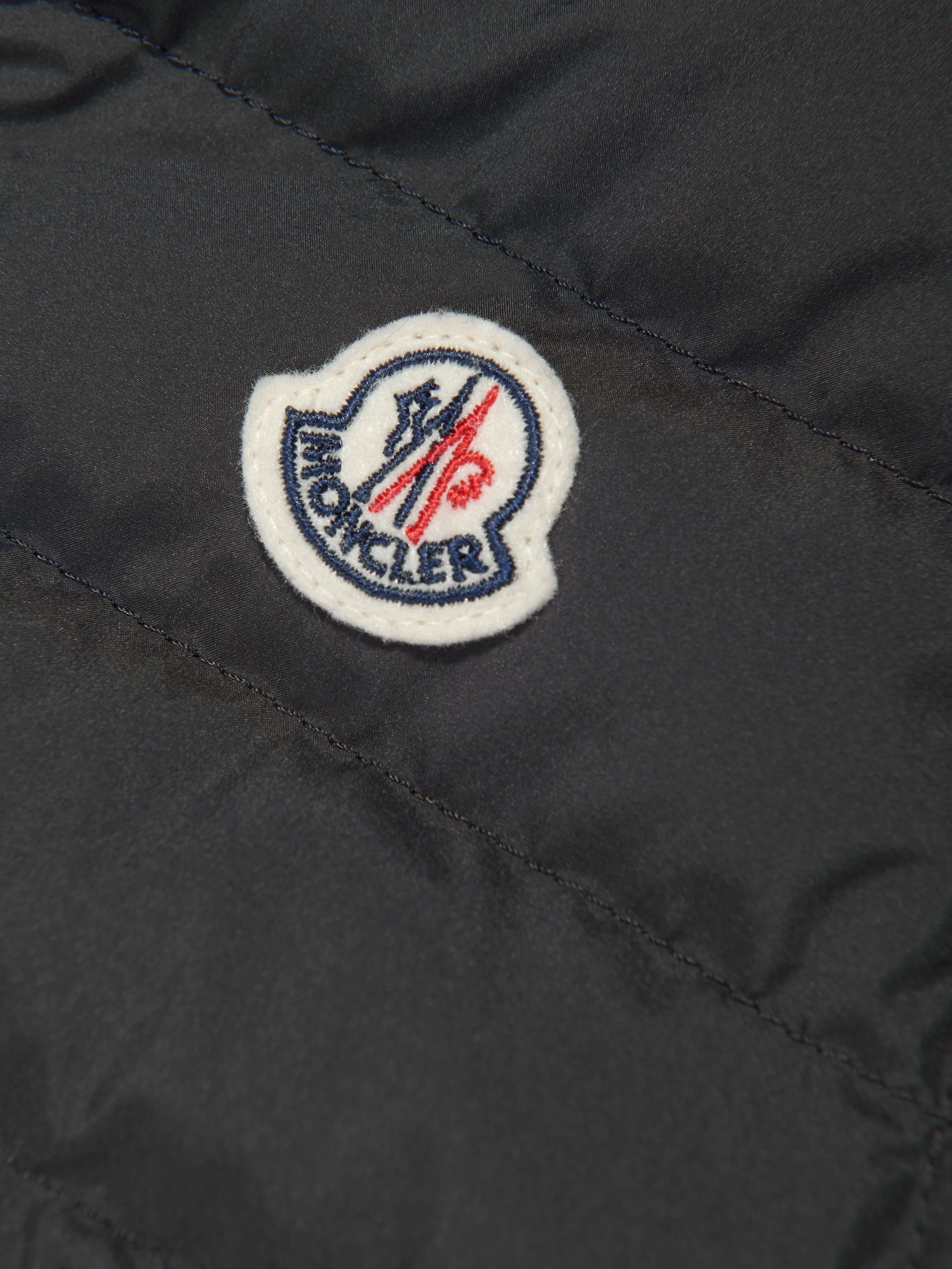 Moncler Enfant Jungen Daunengefütterte Olu Weste in Schwarz