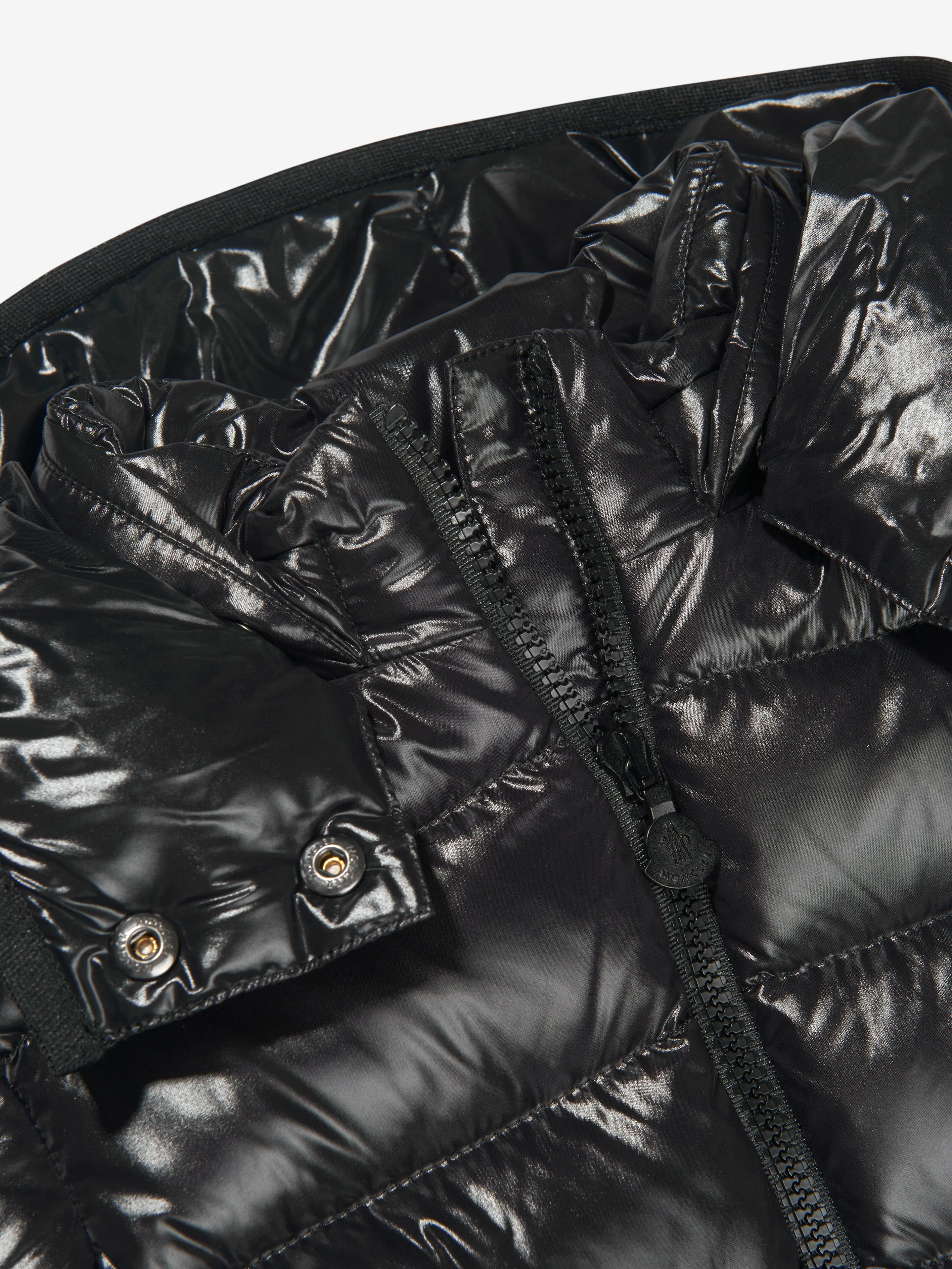 Moncler Enfant Mädchen Daunengefütterte Babyjacke in Schwarz