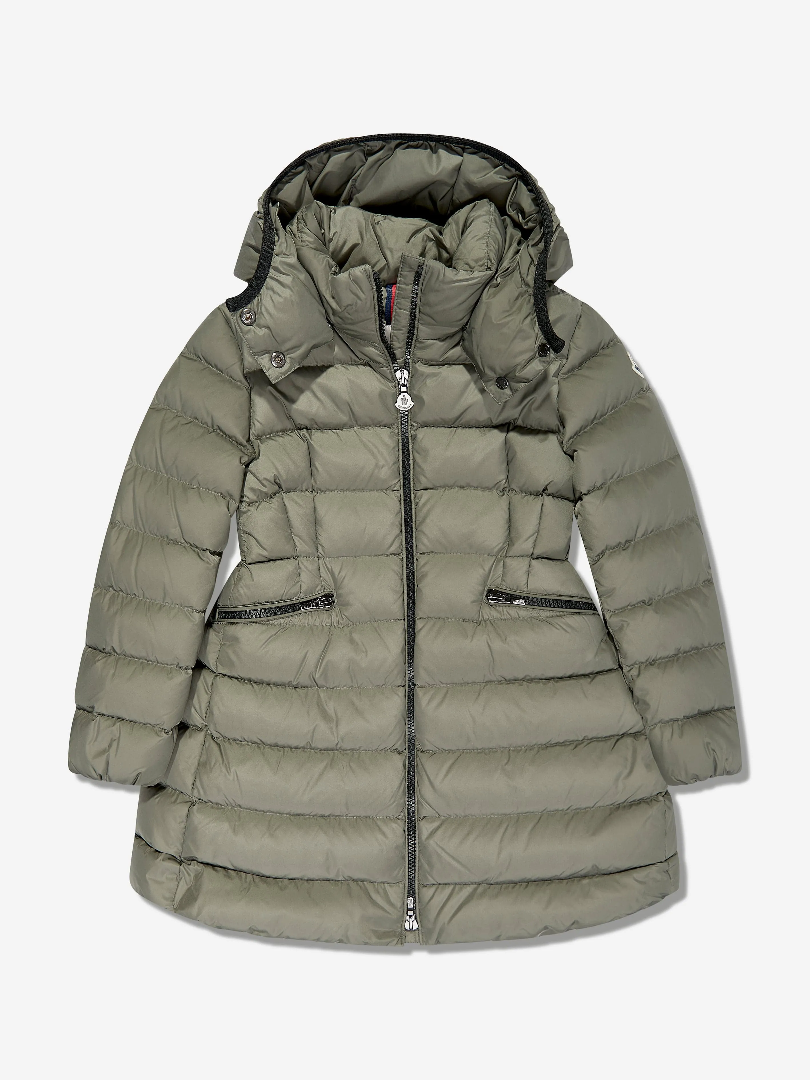 Moncler Enfant Mädchen Daunengefütterter Charpal Langer Mantel in Grün