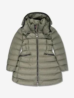 Moncler Enfant Mädchen Daunengefütterter Charpal Langer Mantel in Grün