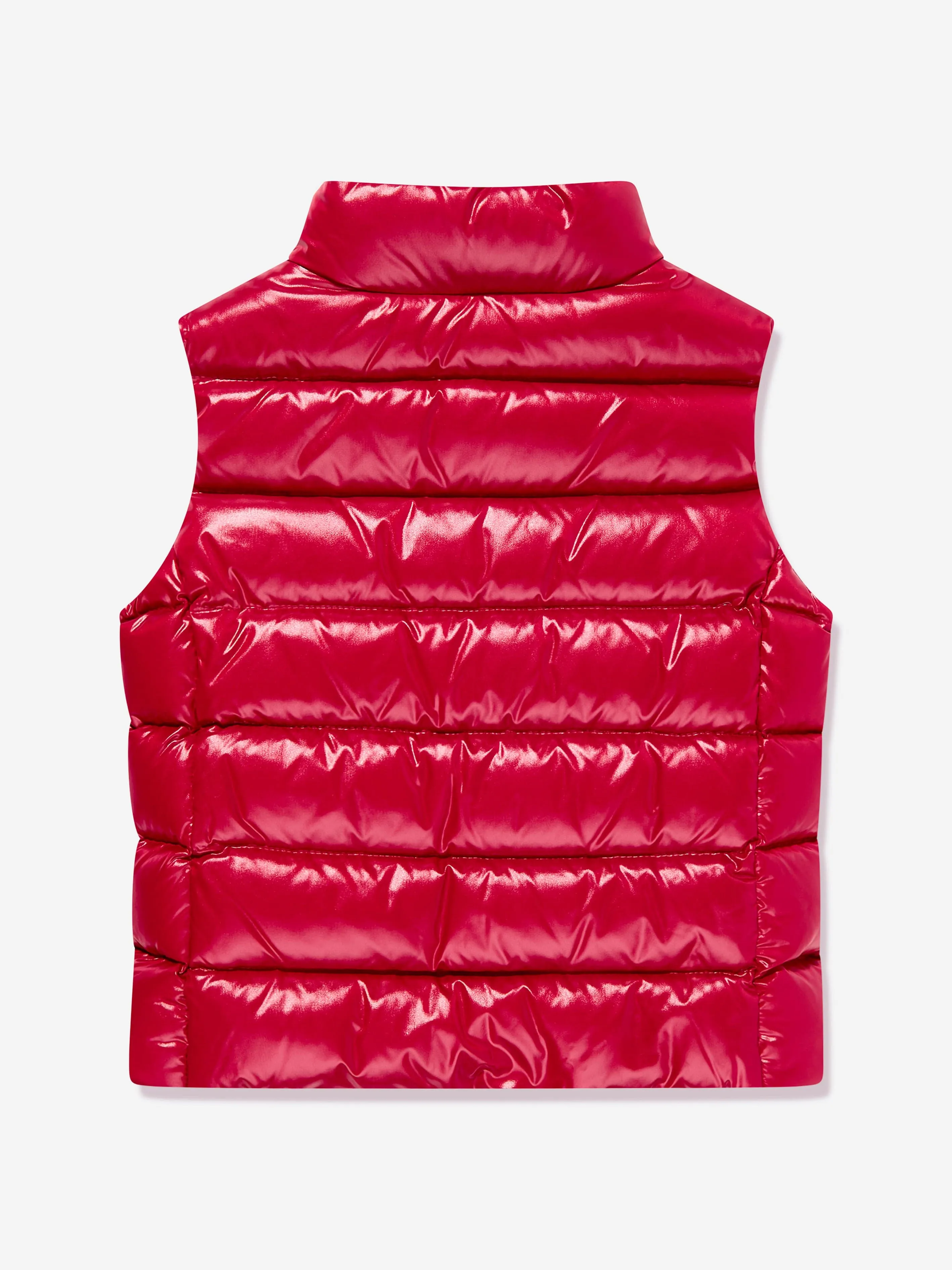 Moncler Enfant Mädchen Daunengefütterte Ghany Weste in Rot