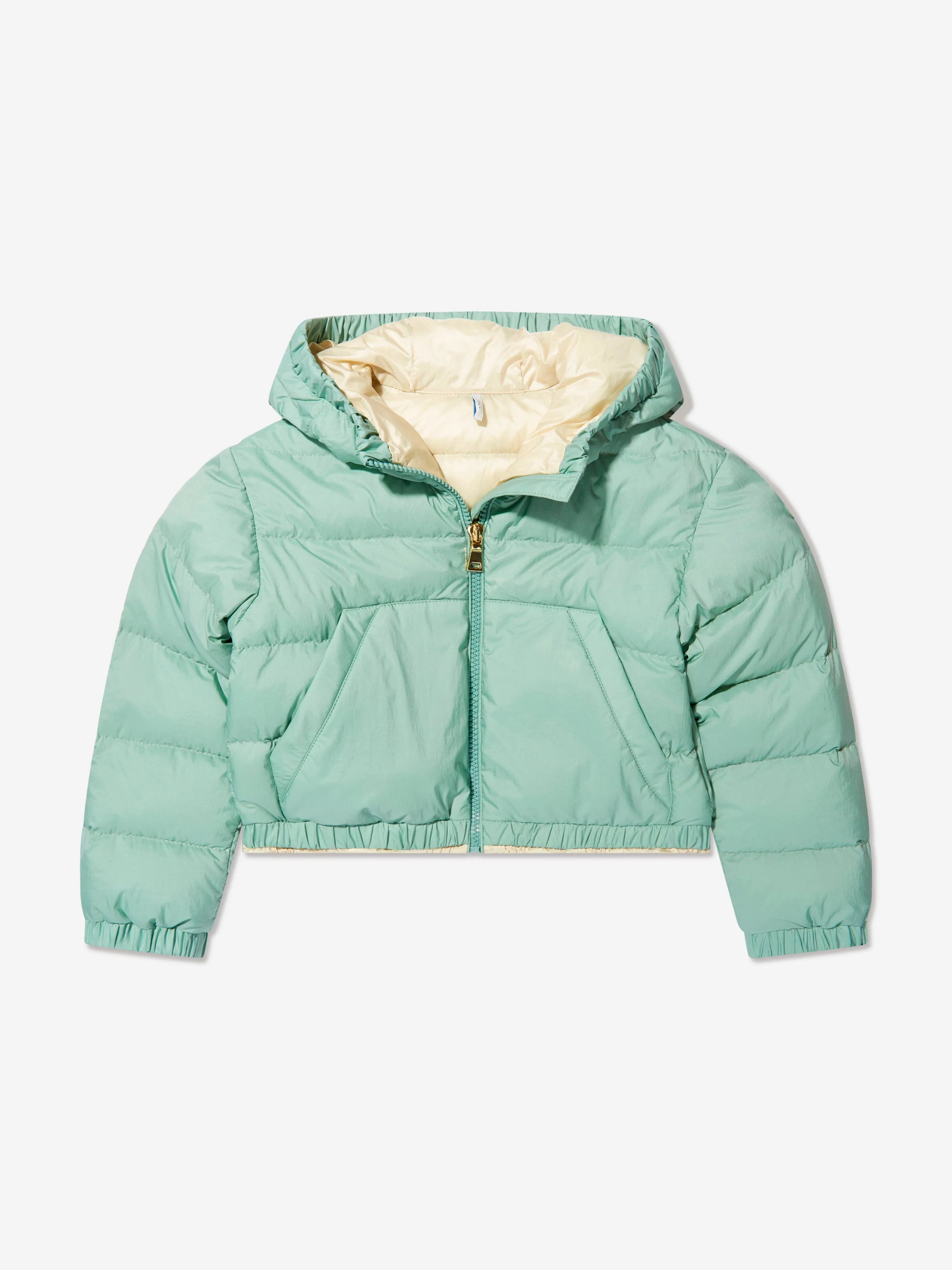 Moncler Enfant Mädchen Daunengefütterte Mantas Jacke in Grün