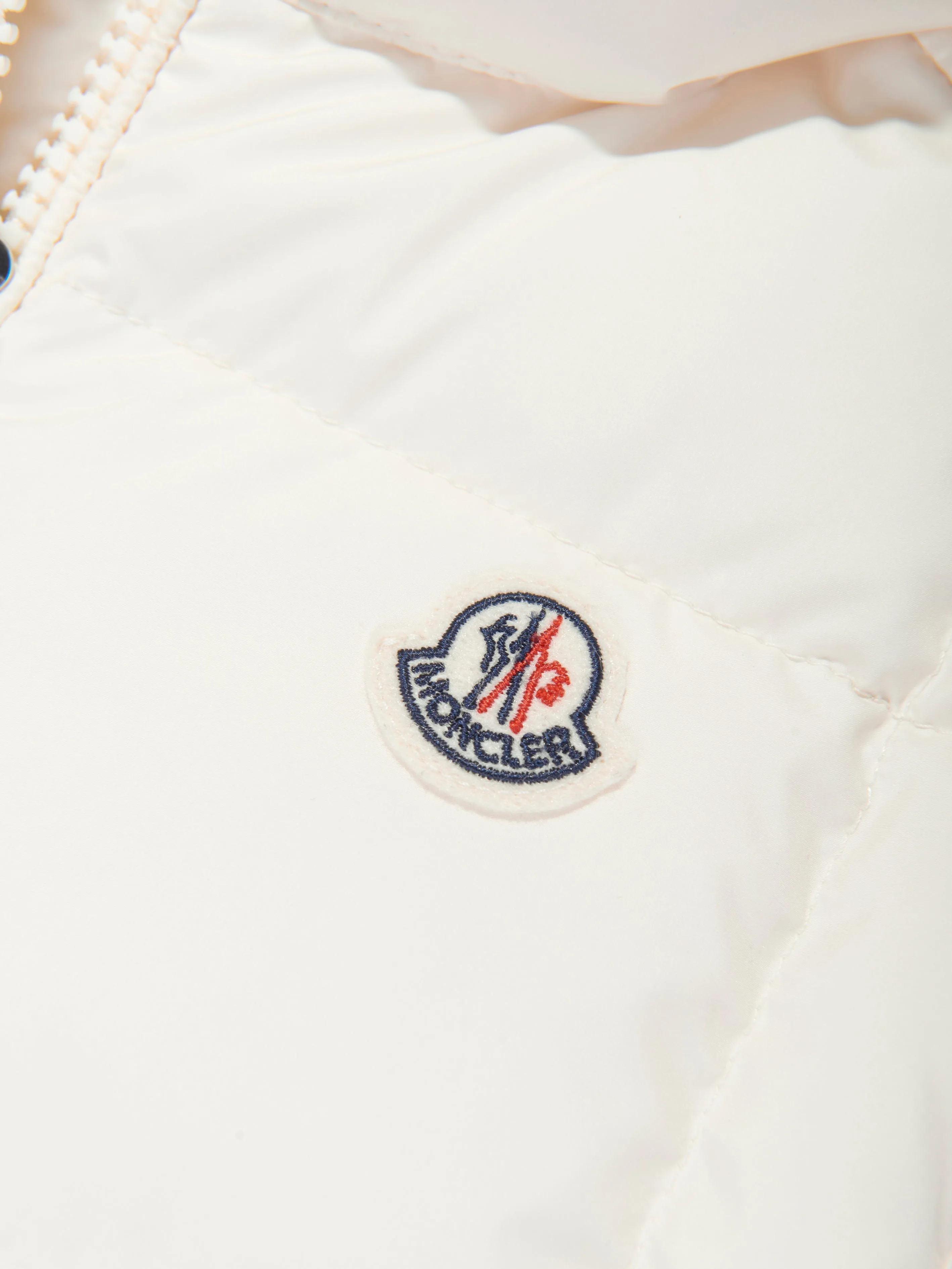 Moncler Enfant Mädchen Daunengefütterte Rhoda Gilet in Elfenbein
