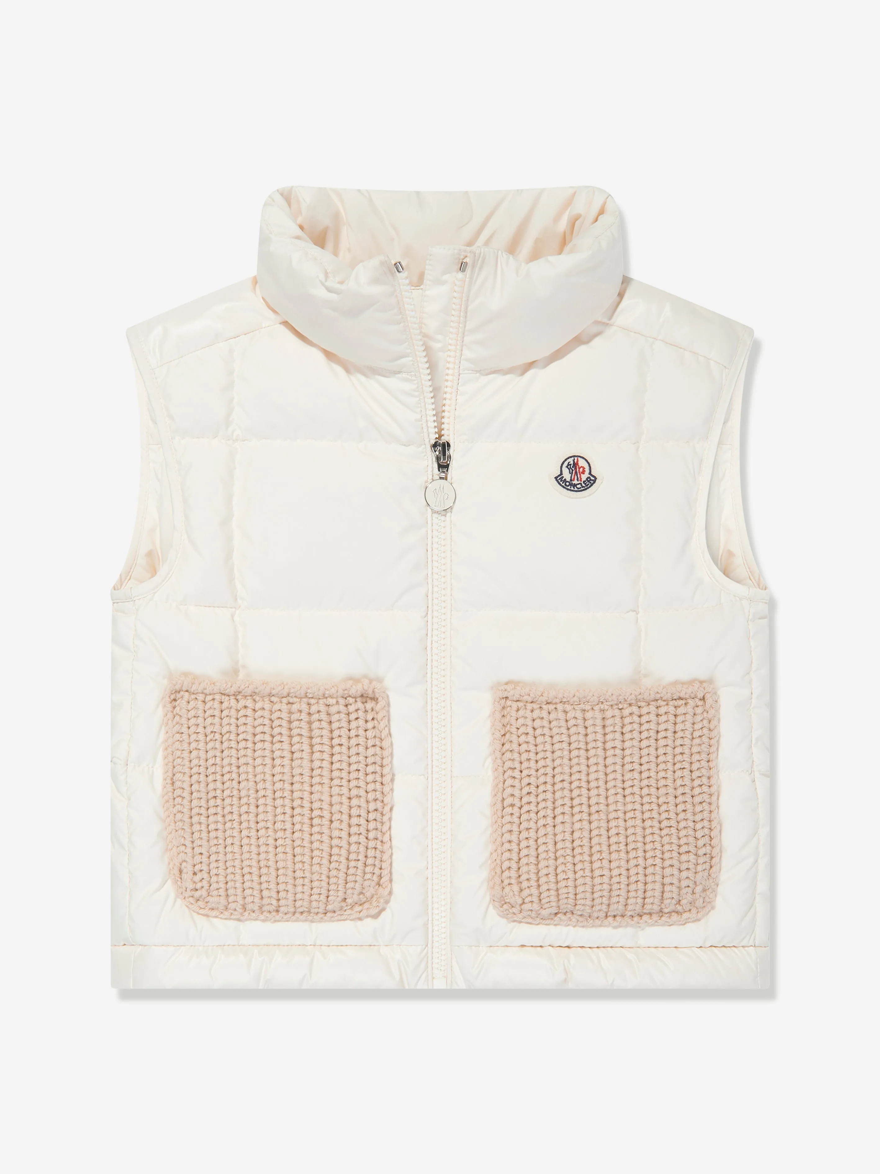 Moncler Enfant Mädchen Daunengefütterte Rhoda Gilet in Elfenbein