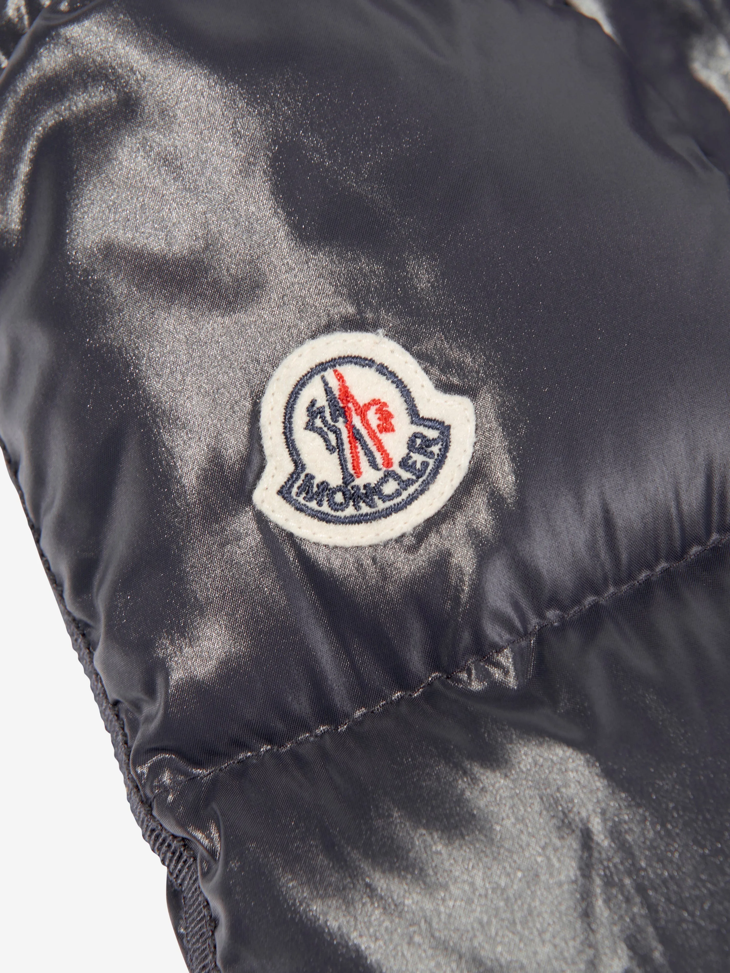 Moncler Enfant Mädchen Daunengefütterte Selat Jacke in Marine