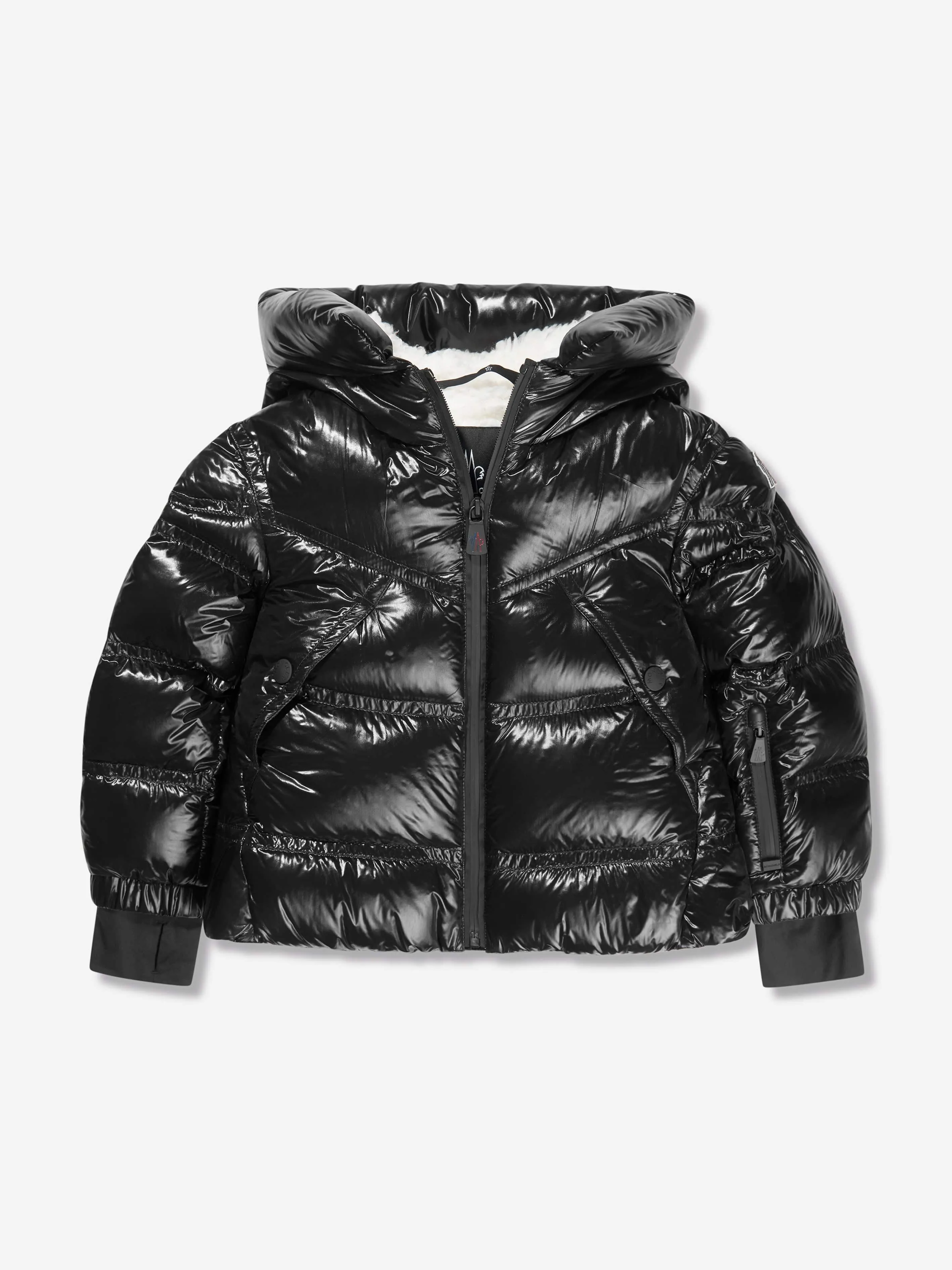 Moncler Grenoble Mädchen Daunengefütterte Vernayaz Jacke in Schwarz