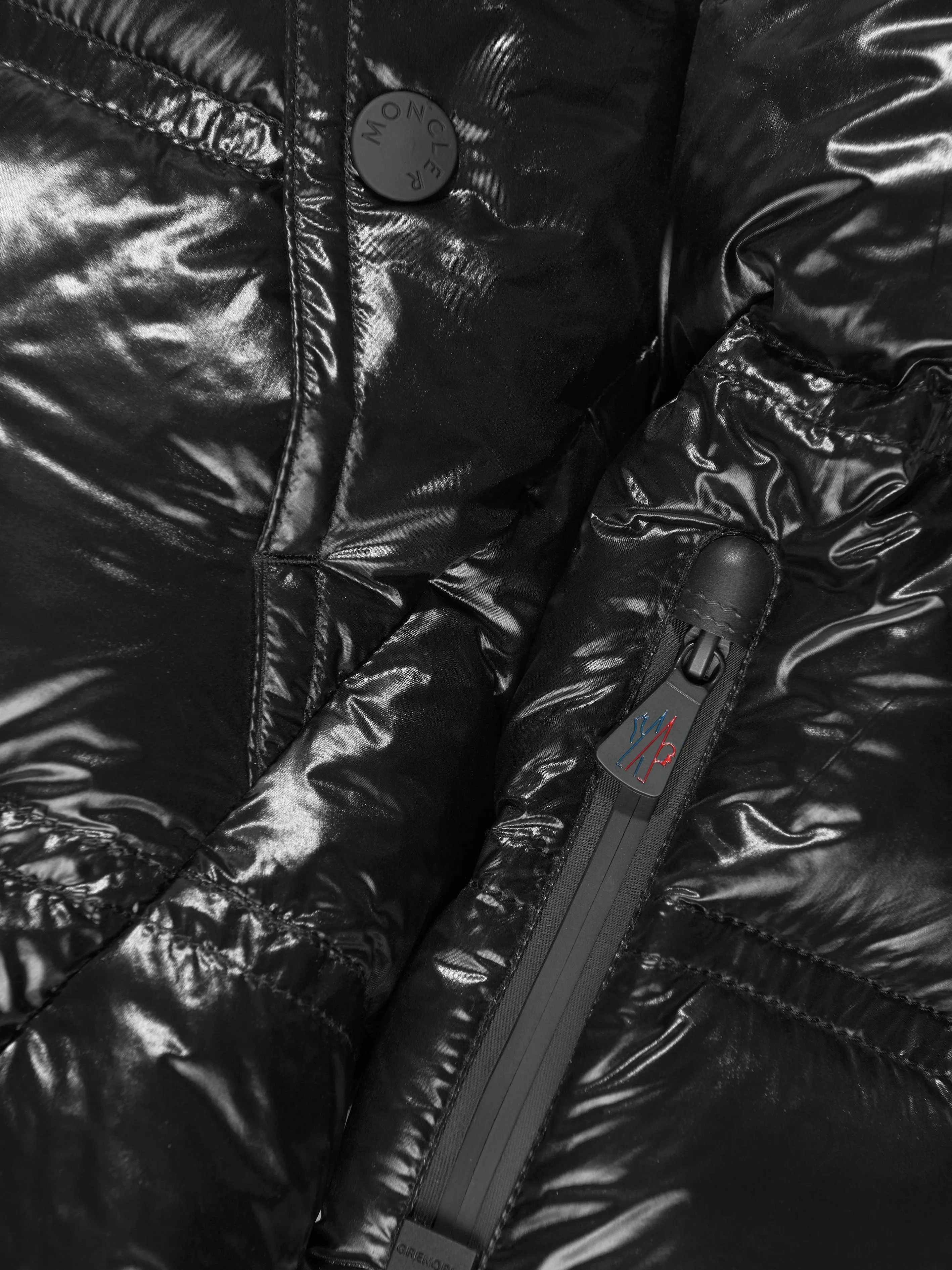 Moncler Grenoble Mädchen Daunengefütterte Vernayaz Jacke in Schwarz