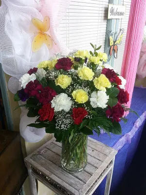 Mother's day No.43 (3 dozen Carnations),faux bloom stem 