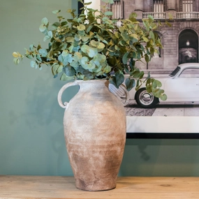 Mottled Effect Rustic Ceramic Vase 50cm,hand-painted ceramic vase