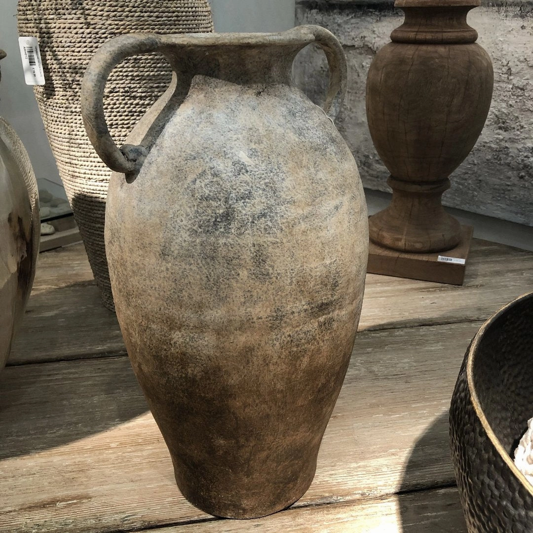Mottled Effect Rustic Ceramic Vase 50cm