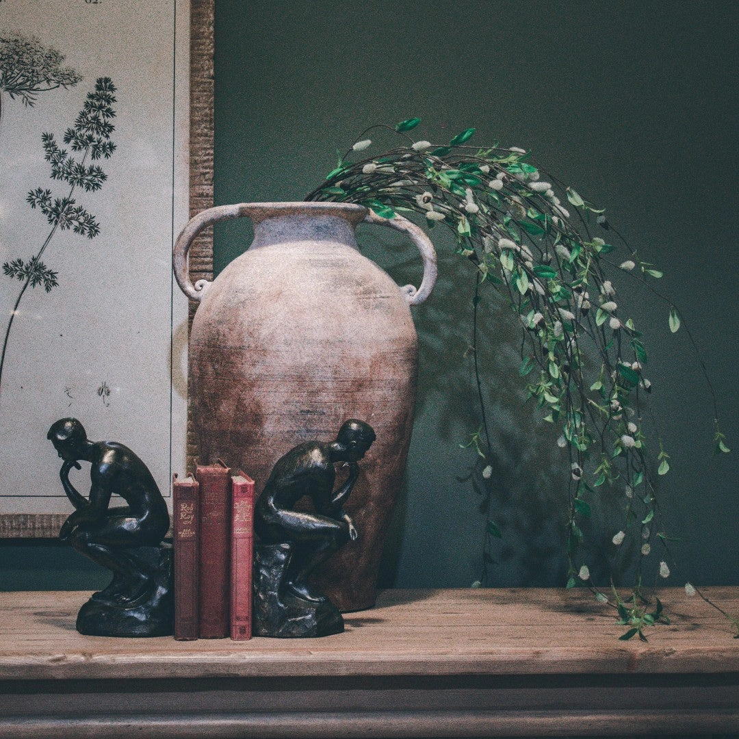 Mottled Effect Rustic Ceramic Vase 50cm