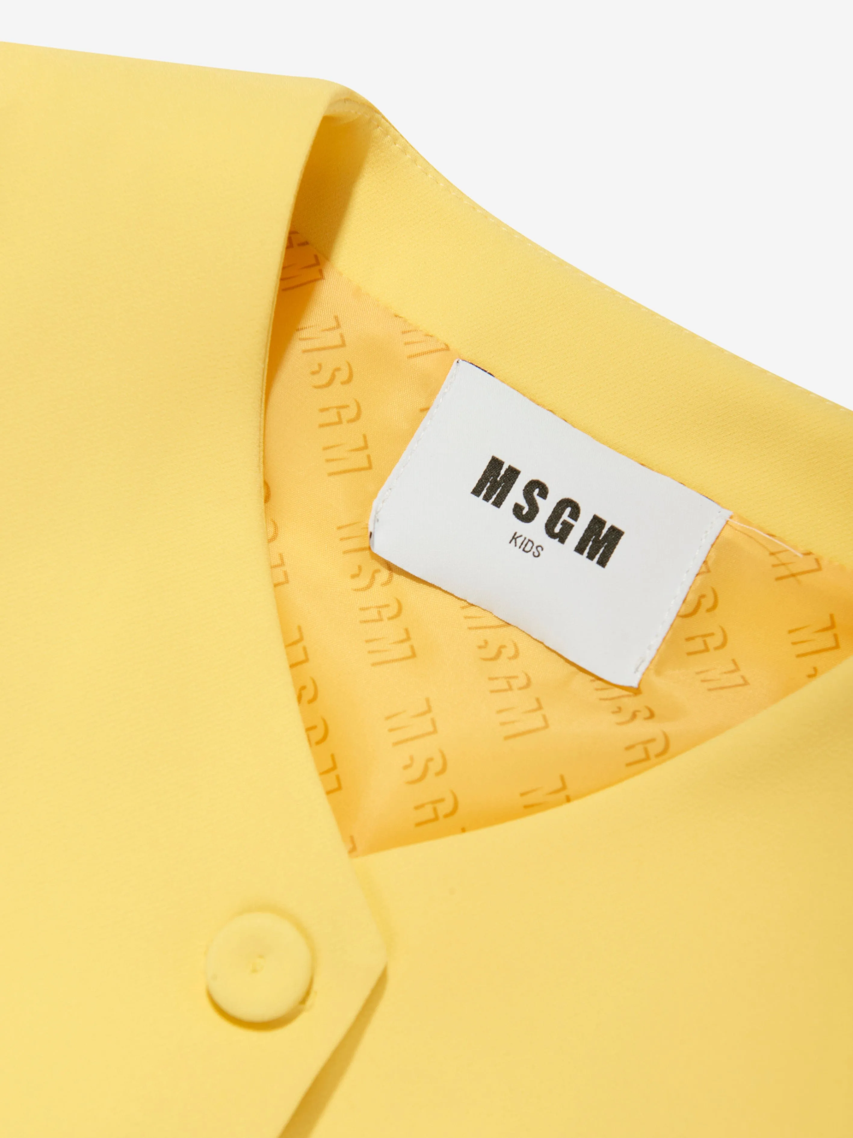 MSGM Mädchen Technikstoff Gilet in Gelb