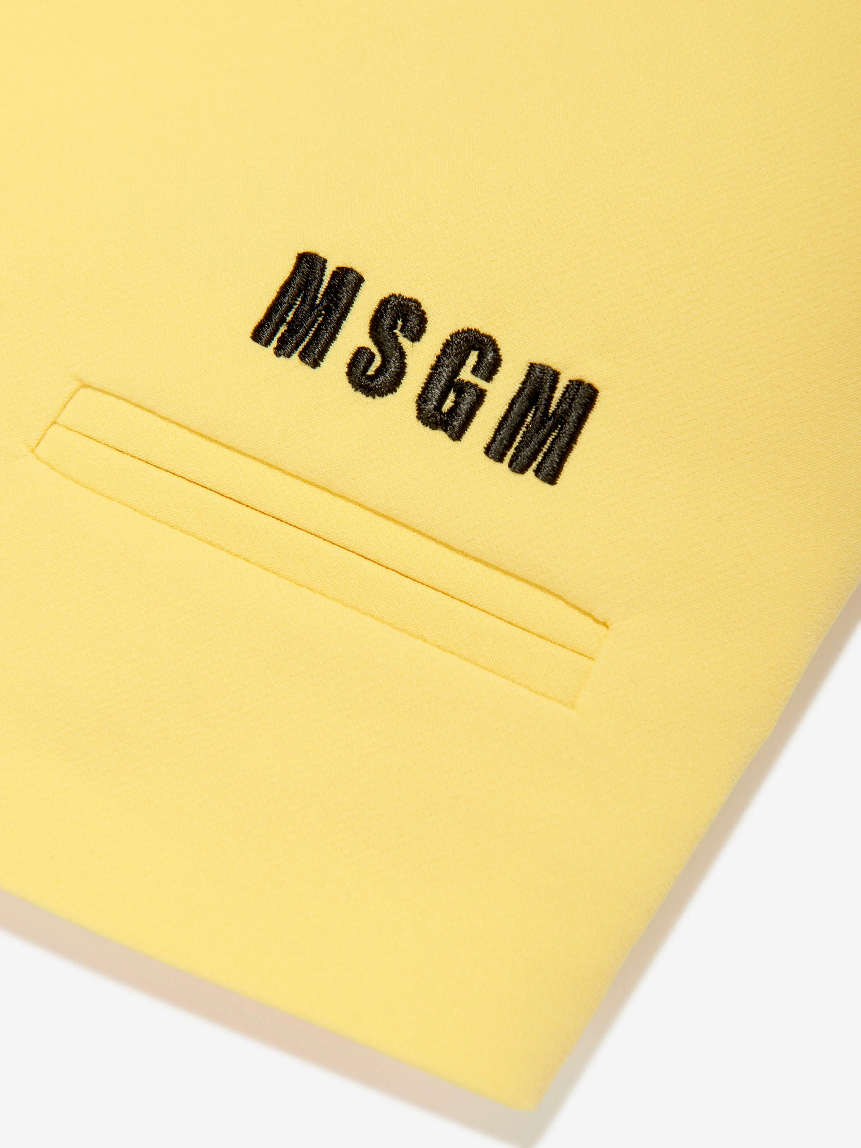 MSGM Mädchen Technikstoff Gilet in Gelb