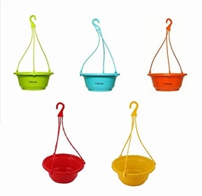 Multicolour Flower Hanging Planter (Pack of 5) VG1008,hanging suspension frame
