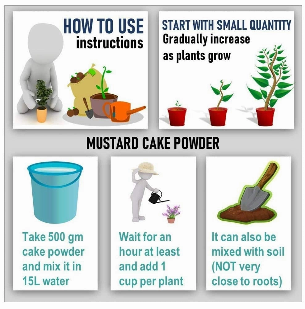 Mustard Cake Powder and Cocopeat Block