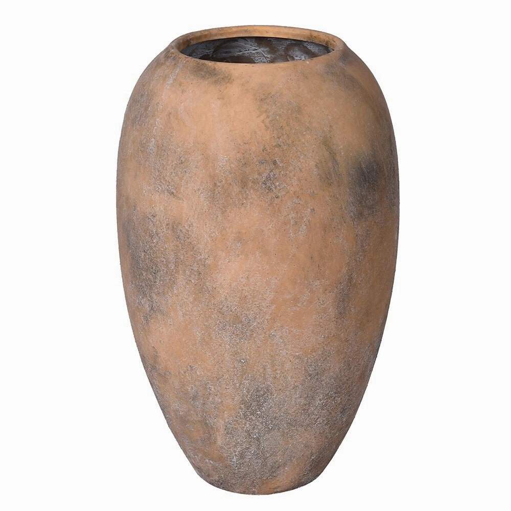 Natural Distressed Vase 33cm,hand-painted ceramic vase