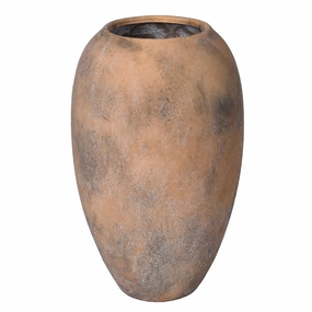 Natural Distressed Vase 33cm,hand-painted ceramic vase
