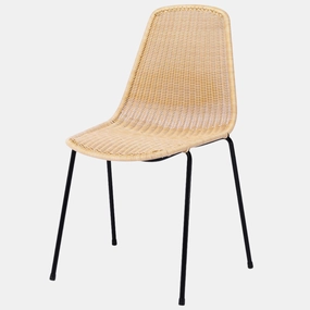 Natural Wheat Rattan "Basket" Outdoor Dining Chair,garden field mower