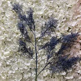 Navy Blue Rime Spray Artificial flower wedding greenery realistic flower bouquet  