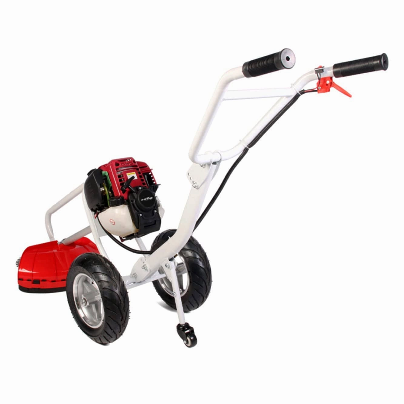 Neptune Heavy Duty 4 Stroke 35CC Petrol Engine Trolley Hand Push Brush Cutter With Wheels BC-360W