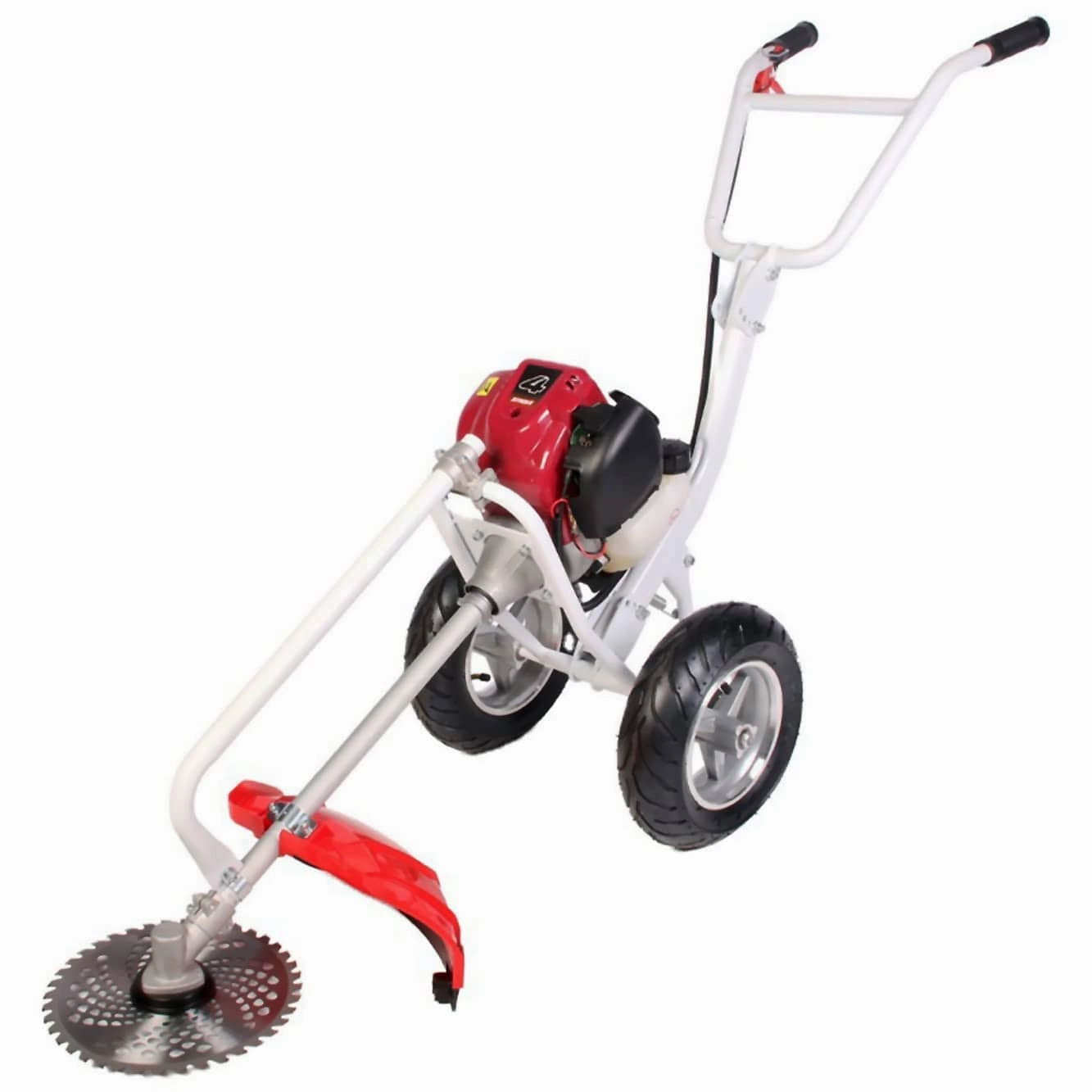 Neptune Heavy Duty 4 Stroke 35CC Petrol Engine Trolley Hand Push Brush Cutter With Wheels BC-360W