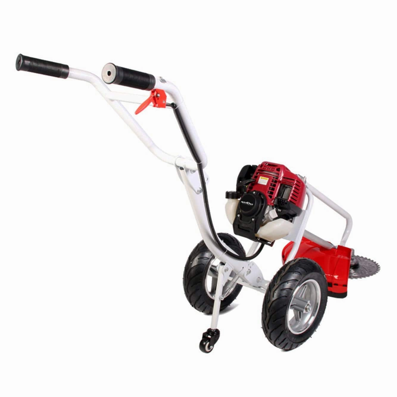 Neptune Heavy Duty 4 Stroke 35CC Petrol Engine Trolley Hand Push Brush Cutter With Wheels BC-360W