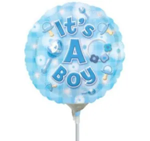 New Baby Boy Balloon On Stick,realistic flower bouquet 