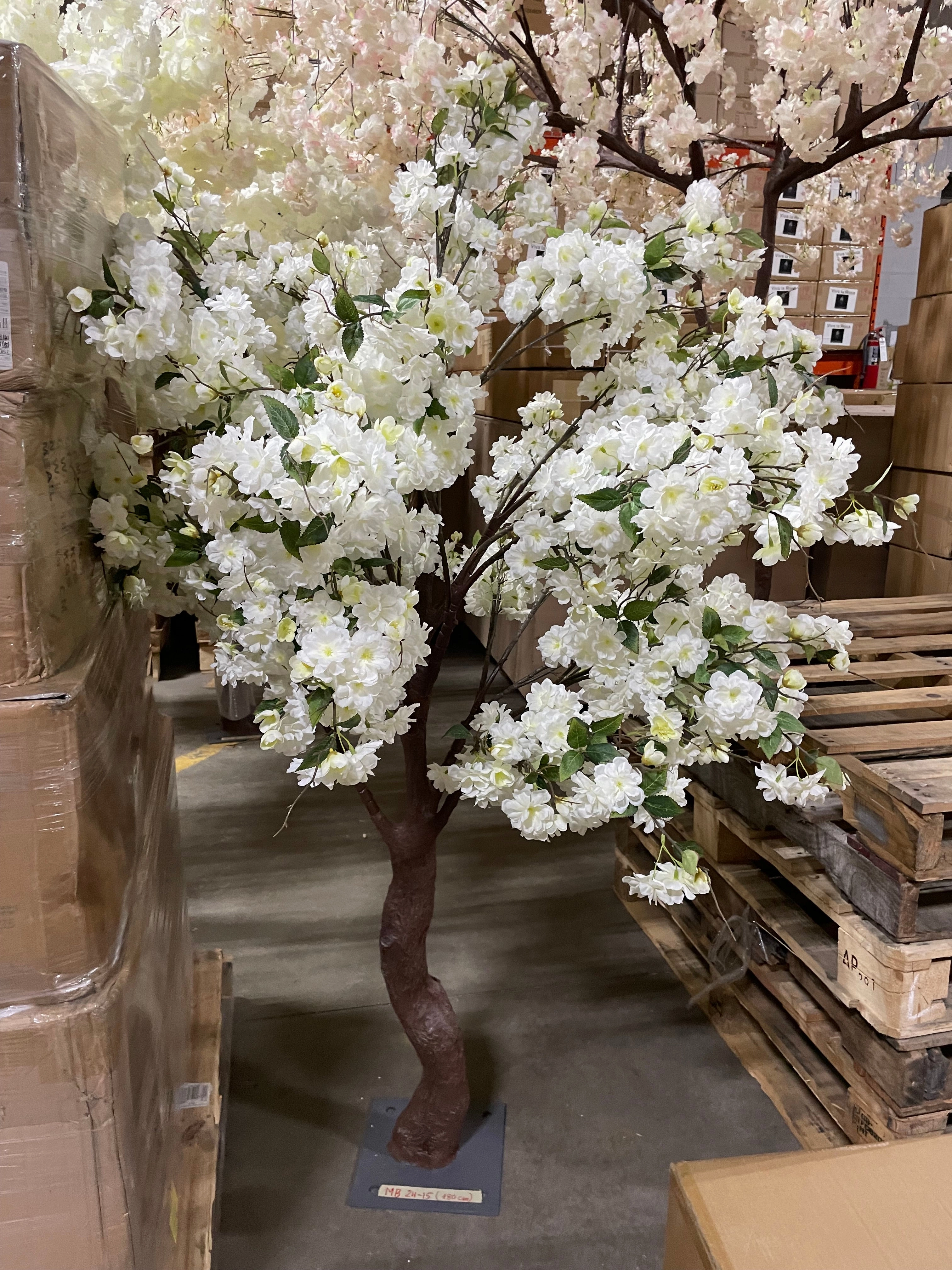 New 1.8m /5 feet 10 White Flower Tree with artificial flower XDTMB24-15W realistic flower bouquet  