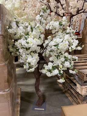New 1.8m /5 feet 10 White Flower Tree with artificial flower XDTMB24-15W realistic flower bouquet  