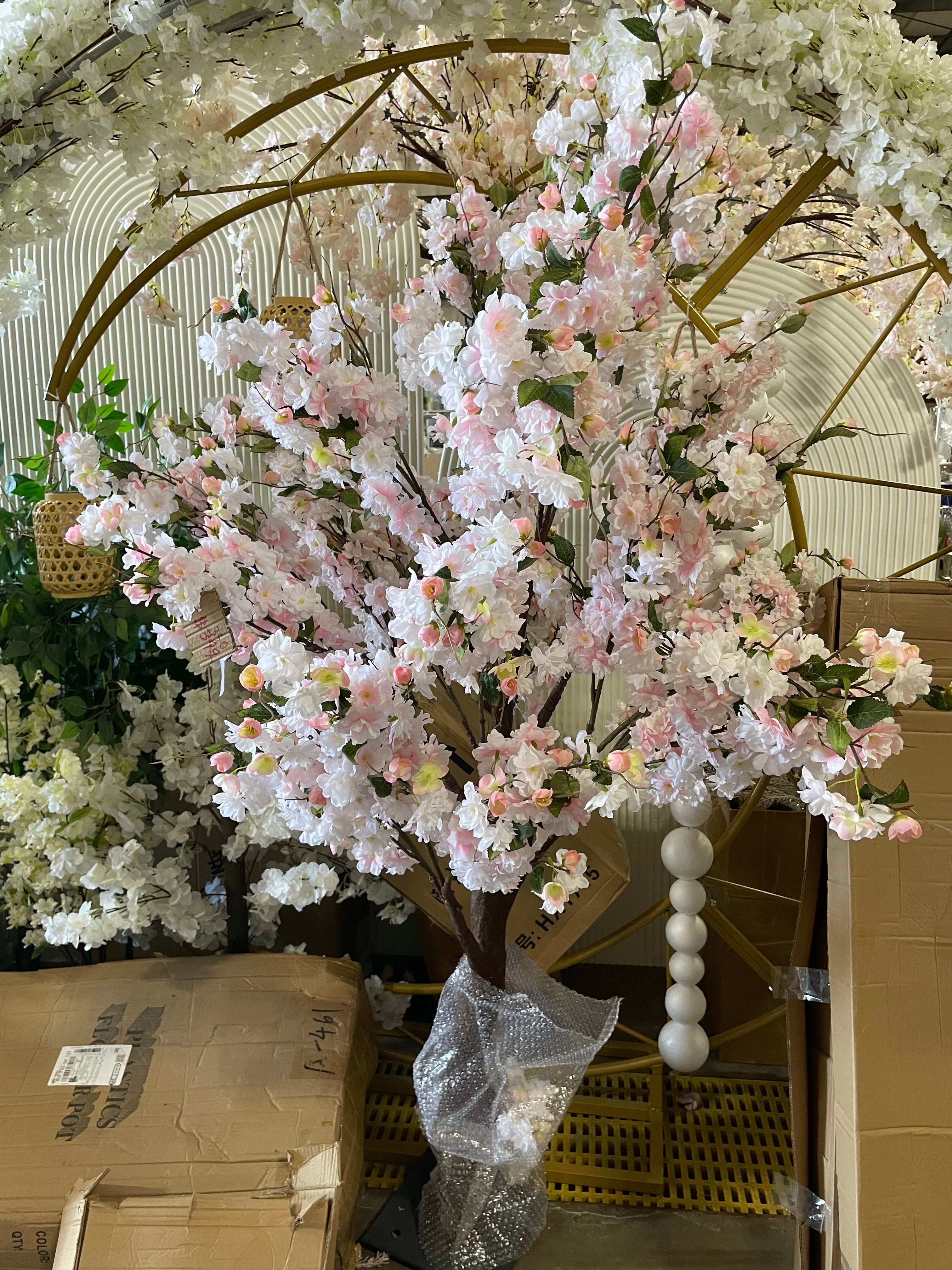 New 1.8m /6 feet Light Pink Flower Tree with artificial flower XDTMB24-15
