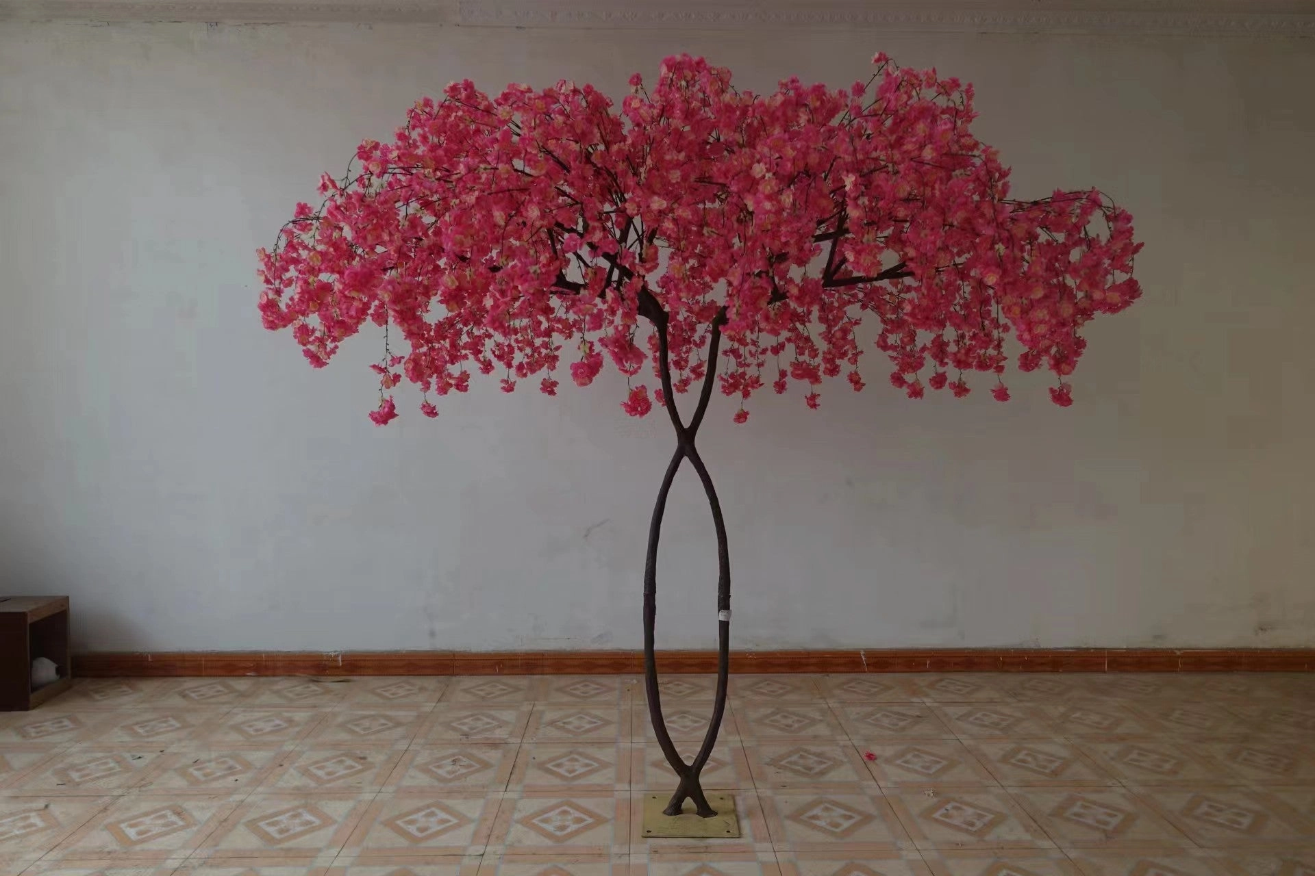 New 2.8m Light Pink Tall Hanging Cherry Blossom Tree with artificial flower XDTMB22-5?