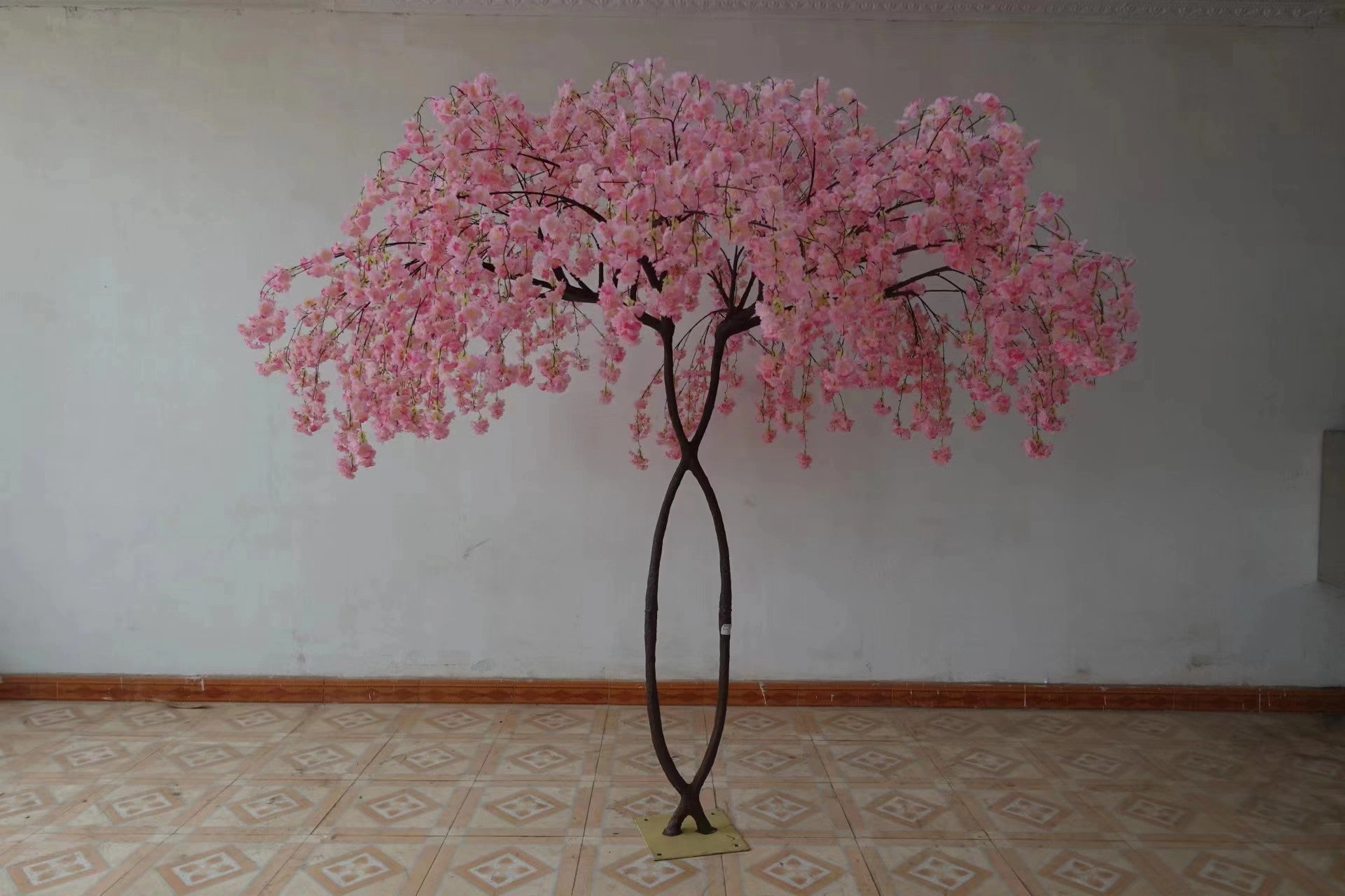 New 2.8m Light Pink Tall Hanging Cherry Blossom Tree with artificial flower XDTMB22-5?