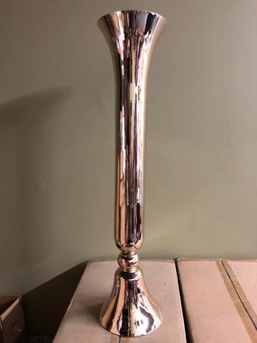 New 30" Champagne Gold Rippled Reversible Vase V4133OJ2,aesthetic flower vase