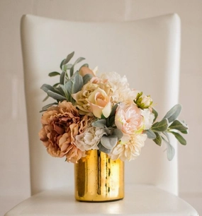 NEW!! Solid Gold Wedding Centrepiece (5") Cylinder Glass Vase - Machine Made,aesthetic flower vase