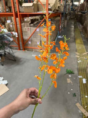 New Artificial Flower Orange Sudden Dancing Lady orchid silk flower realistic flower bouquet  