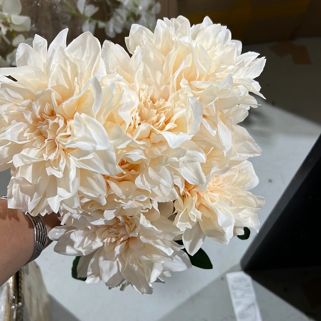 New Artificial Silk artificial Dahlia Blush(big) artificial flower bouquet  