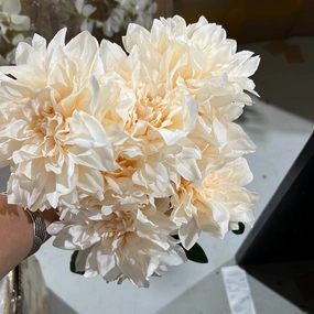 New Artificial Silk artificial Dahlia Blush(big) artificial flower bouquet  