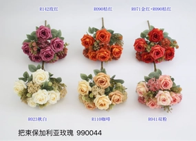 New Bulgaria Roses Artificial Flower (Mixed Pink) realistic flower bouquet  
