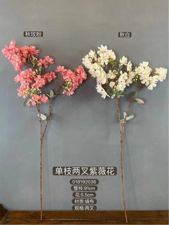 New Cherry Blossom Pink Snow with berry artificial flower bouquet  
