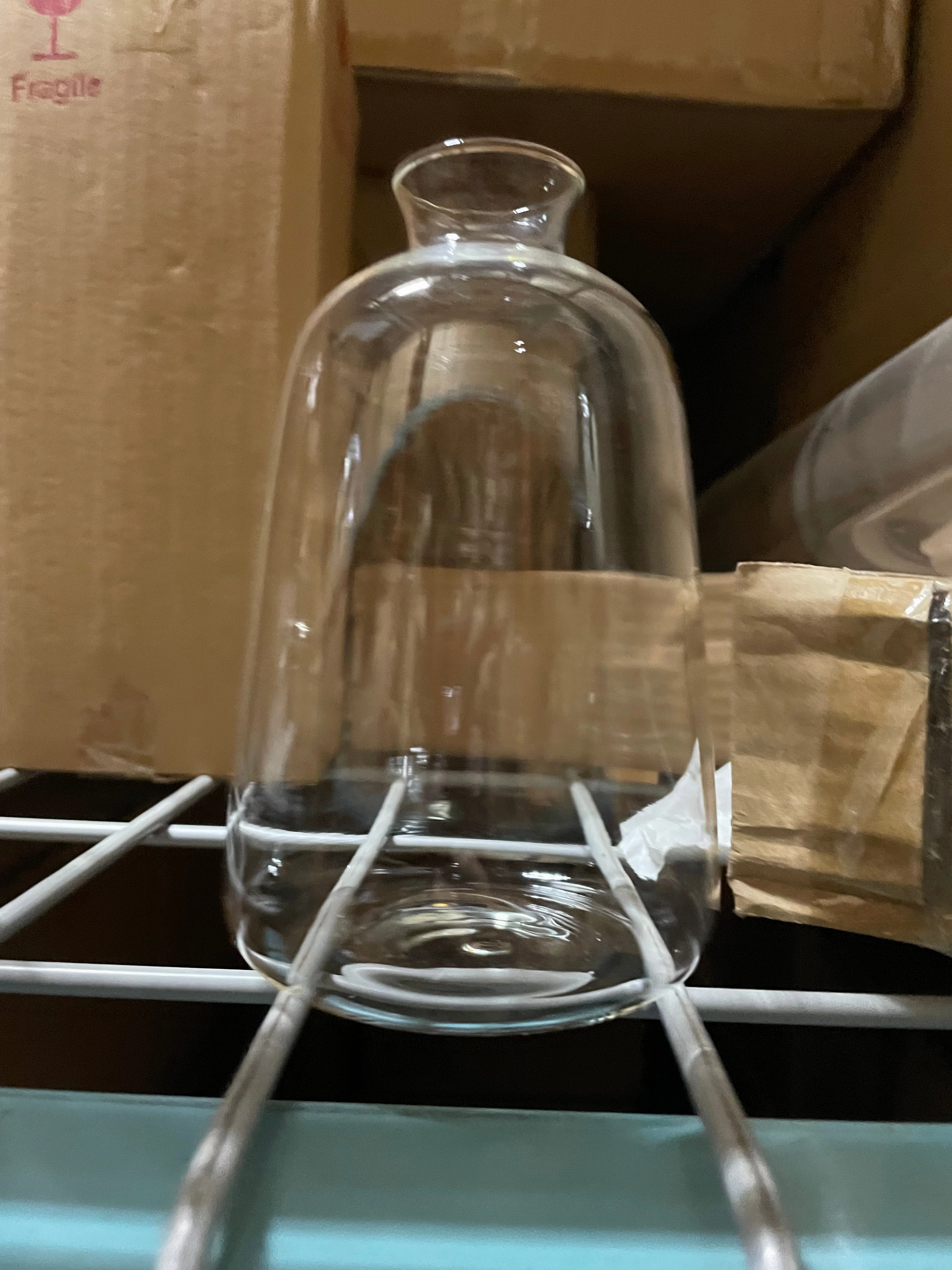 New Clear Bud VASE 5.2" H XD2024-2 bubble,aesthetic flower vase