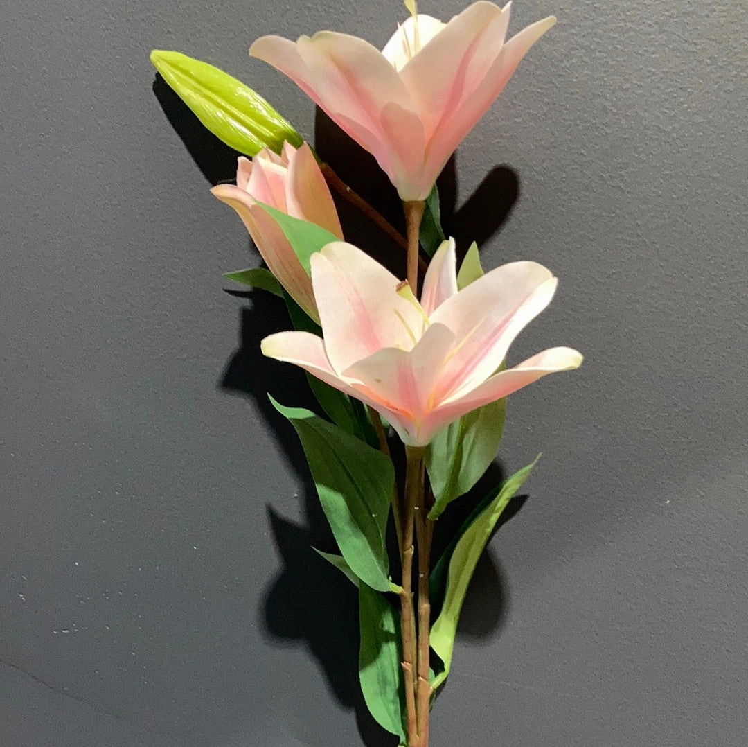 New Light Pink Stargazer Lily Artificial flowers realistic flower bouquet  