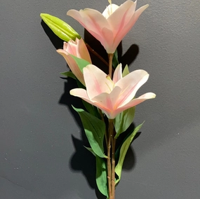 New Light Pink Stargazer Lily Artificial flowers realistic flower bouquet  
